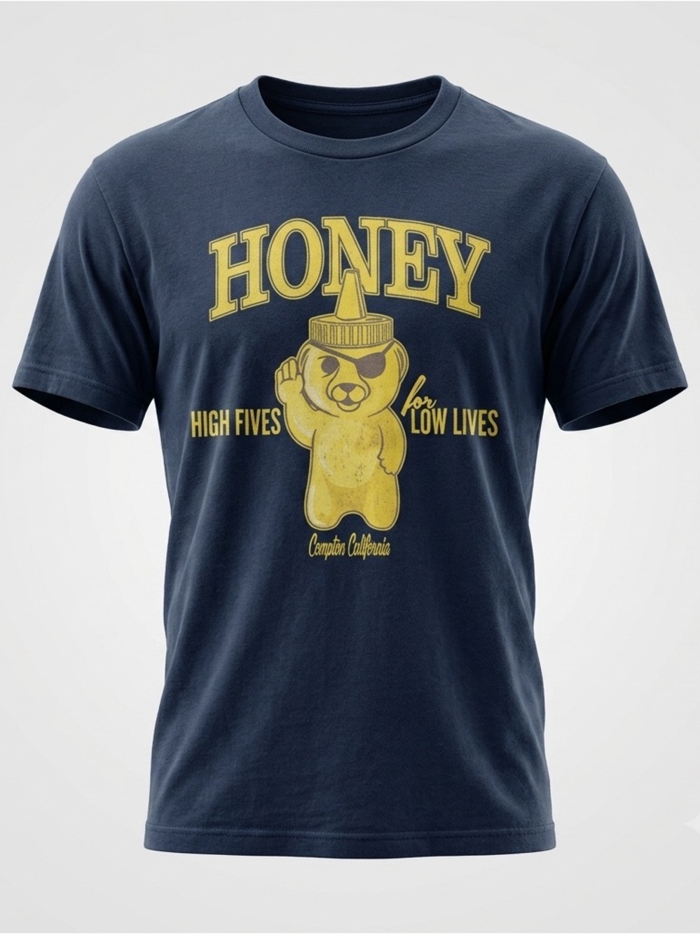 Honey brand Co Navy Blue Graphic Tee